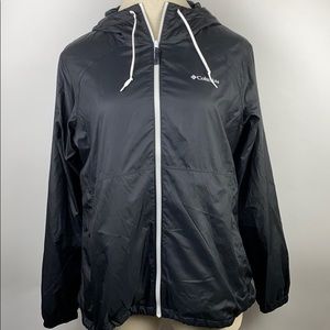 Black Columbia windbreaker